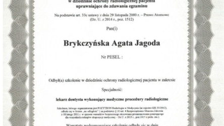 Certyfikat-Agata Brykczyńska-Radiologia